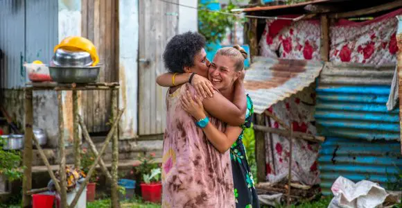 village family hug