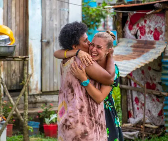 village family hug