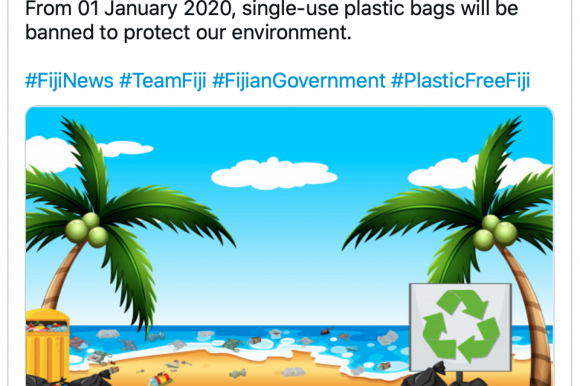 plastic bag ban - twitter post