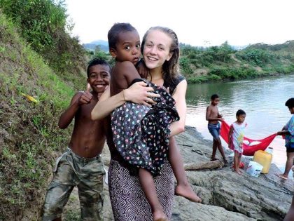 University of Manchester Student, Becky Whaling:  Joining a Fijian family and supporting primary school education.
